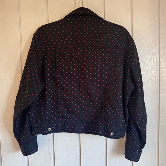 Esprit Black and Red Polka Dot Jacket - Picture 4 of 5